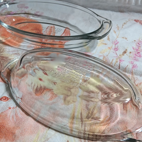 Anchor Clear Glass Casserole Boat Ovenware Set - Picture 3 of 5